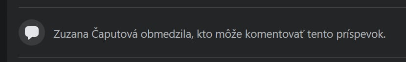 screenshot z diskusie pod nejedným príspevkom na FB nástenke prezidentky