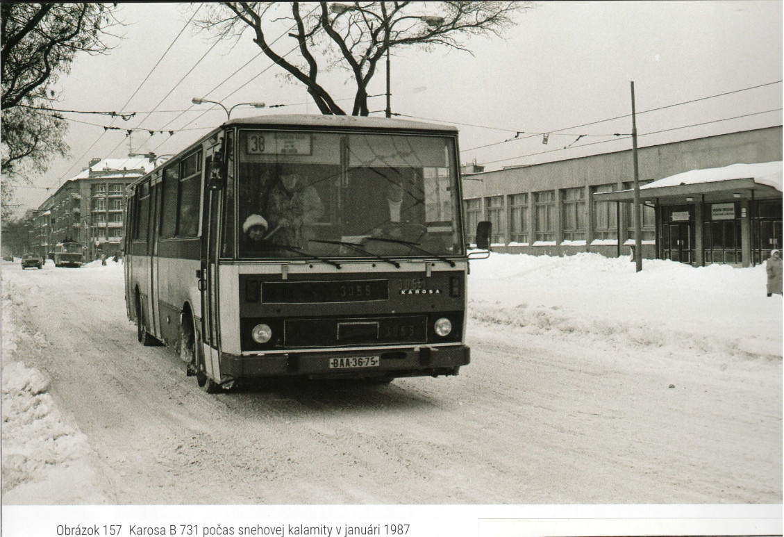 V januári 1987 nie len Bratislavu zasiahla veľká snehová kalamita