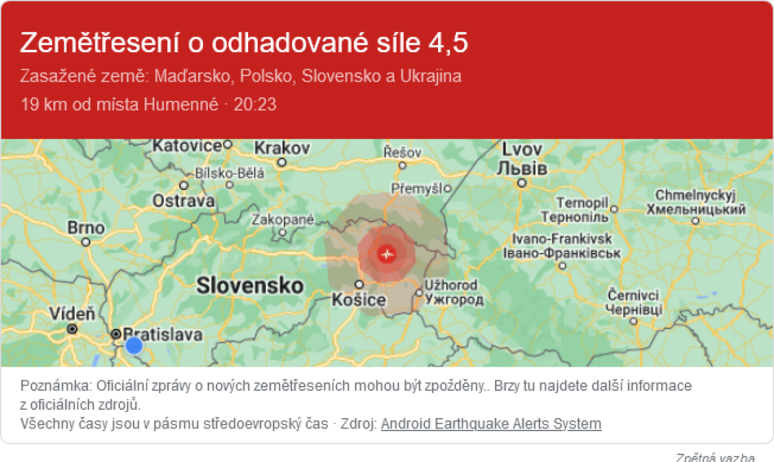 Aj zemetrasenie v Ďapalovciach nás zaujímalo