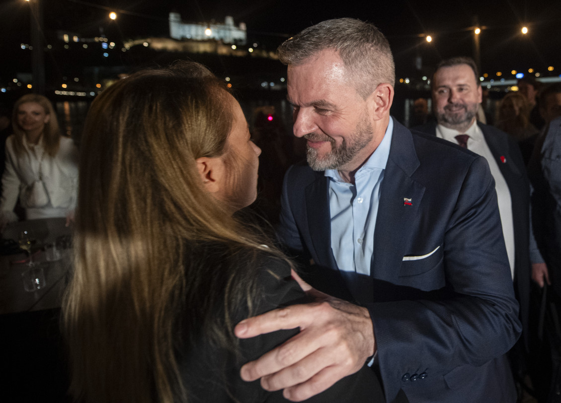 Na snímke predseda Národnej rady (NR) SR a kandidát na prezidenta SR Peter Pellegrini