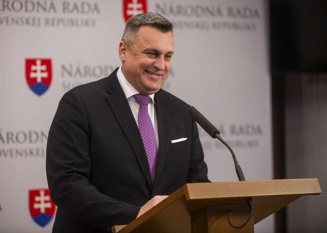 Na snímke podpredseda Národnej rady (NR) SR a predseda Slovenskej národnej strany (SNS) Andrej Danko